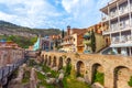 13.04.2018 Tbilisi, Georgia - Architecture of the Old Town of Tb Royalty Free Stock Photo