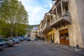 13.04.2018 Tbilisi, Georgia - Architecture of the Old Town of Tb Royalty Free Stock Photo