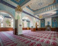 TBILISI, GEORGIA - August 06, 2015: The interior of Jumah Friday Mosque, decorated with arabic inscriptions from Quran and flora Royalty Free Stock Photo