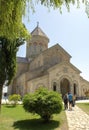 Tbilisi, Georgia - August 11, 2023: Monastery of St Nino at Bodbe. Kakheti region. Sighnaghi