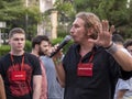 Rally of Russian people in Georgia against the actions of the Russian Federation