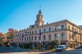 Tbilisi, Georgia - 14.01.2019: City Hall on liberty Freedom Square