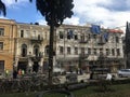 Tbilisi, Georgia, December 11th 2018, Restoration works on one of the old historical buildings