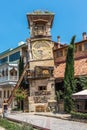 Leaning clock tower Tbilisi Georgia