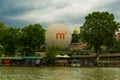 TBILISI, GEORGIA: A huge balloon for tourists in Rike Park