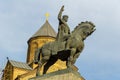 TBILISI, GEORGIA - JUNE 02, 2017: Statue of king Vakhtang