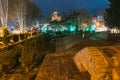 Tbilisi, Georgia, Night Scenic View Of Abanotubani - Bath District - Is The Ancient District Of Tbilisi, Georgia