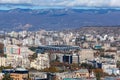 Tbilisi, Georgia - 23 November, 2020: Aerial view of Boris Paichadze Dinamo Arena