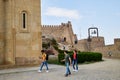 Tbilisi, Georgia - October 21, 2019: Ancient ruins of Narikala fortress on a high mountain in Tbilisi Royalty Free Stock Photo