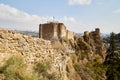 Tbilisi, Georgia - October 21, 2019: Ancient ruins of Narikala fortress on a high mountain in Tbilisi Royalty Free Stock Photo