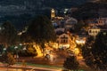 Tbilisi, Georgia - 14 October, 2020: Night view of Old District Abanotubani Royalty Free Stock Photo
