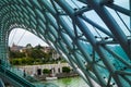 Tbilisi, Georgia. Panorama of Tbilisi. Bridge of Peace