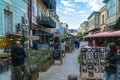 Tbilisi, Georgia-SEP 25, 2016: People on a pedestrian street Sioni in heart of the old town. Royalty Free Stock Photo