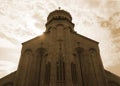 Tbilisi Sameba Cathedral Back View Royalty Free Stock Photo