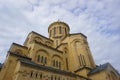Tbilisi Sameba Cathedral Sloping Position View Royalty Free Stock Photo