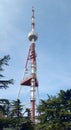 Tbilisi TV tower on Mount Mtatsminda - Georgia Royalty Free Stock Photo