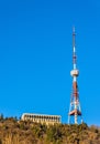 Tbilisi TV tower on Mount Mtatsminda Royalty Free Stock Photo