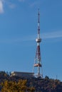 Tbilisi TV tower on Mount Mtatsminda - Georgia Royalty Free Stock Photo