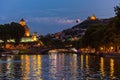 Tbilissi Kuri river cityscape Georgia Europe landmark
