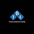 TBL letter logo design on BLACK background. TBL creative initials letter logo concept. TBL letter design