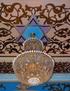 Chandelier lamp in  the Great Synagogue of Tbilisi Royalty Free Stock Photo