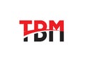 TBM Letter Initial Logo Design Vector Illustration Royalty Free Stock Photo