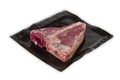 TBone steak in vacuum package