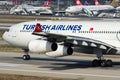 TC-JDM Turkish Airlines, Airbus A340-311 IZMIR Royalty Free Stock Photo