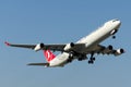 TC-JDM Turkish Airlines Airbus A340-311 Royalty Free Stock Photo