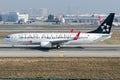 TC-JHE Turkish Airlines, Boeing 737-8F2 named BURHANIYE