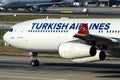 TC-JII Turkish Airlines , Airbus A340-313X named MERSIN Royalty Free Stock Photo