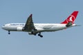 TC-JNE Turkish Airlines, Airbus A330-203 named KAYSERI Royalty Free Stock Photo