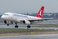 TC-JUA Turkish Airlines ,Airbus A319-132 SILIVRI Royalty Free Stock Photo