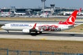 TC-JYP Turkish Airlines , Boeing 737-9F2 named CATALCA Royalty Free Stock Photo