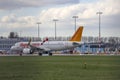 TC-NCF Pegasus Airbus A320-251N arriving on Rotterdam The Hague Airport