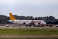 TC-NCU Pegasus Airbus A320-251N at apron of Rotterdam The Hague Airport