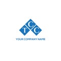 TCC letter logo design on BLACK background. TCC creative initials letter logo concept. TCC letter design Royalty Free Stock Photo