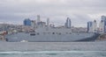 TCG Anadolu Ship passing Bosphorus, Istanbul