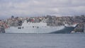 TCG Anadolu Ship passing Bosphorus, Istanbul