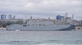 TCG Anadolu Ship passing Bosphorus, Istanbul