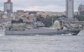 TCG Tekirdag Ship passing Bosphorus, Istanbul