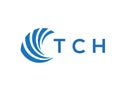 TCH letter logo design on white background. TCH creative circle letter logo Royalty Free Stock Photo