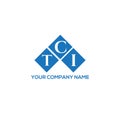 TCI letter logo design on BLACK background. TCI creative initials letter logo concept. TCI letter design Royalty Free Stock Photo