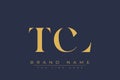 TCL abstract letter logo design Royalty Free Stock Photo