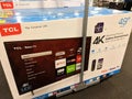 TCL Roku TVs on display at Best Buy