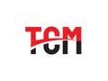 TCM Letter Initial Logo Design Vector Illustration