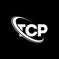 TCP logo. TCP letter. TCP letter logo design. Initials TCP logo linked with circle and uppercase monogram logo. TCP typography for Royalty Free Stock Photo