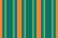 Tcratched vertical lines fabric, copy space texture stripe background. Aone textile seamless vector pattern in teal and orange Royalty Free Stock Photo