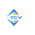 TCV abstract technology logo design on white background. TCV creative initials letter logo concept