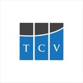 TCV letter logo design on white background. TCV creative initials letter logo concept. TCV letter design